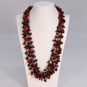 Colombian Coffee Bean Necklace and Earring set